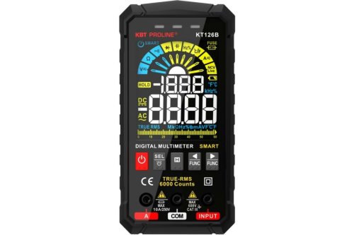 Мультиметр цифровой КВТ c True RMS серия PROLINE KT 126В  картинка